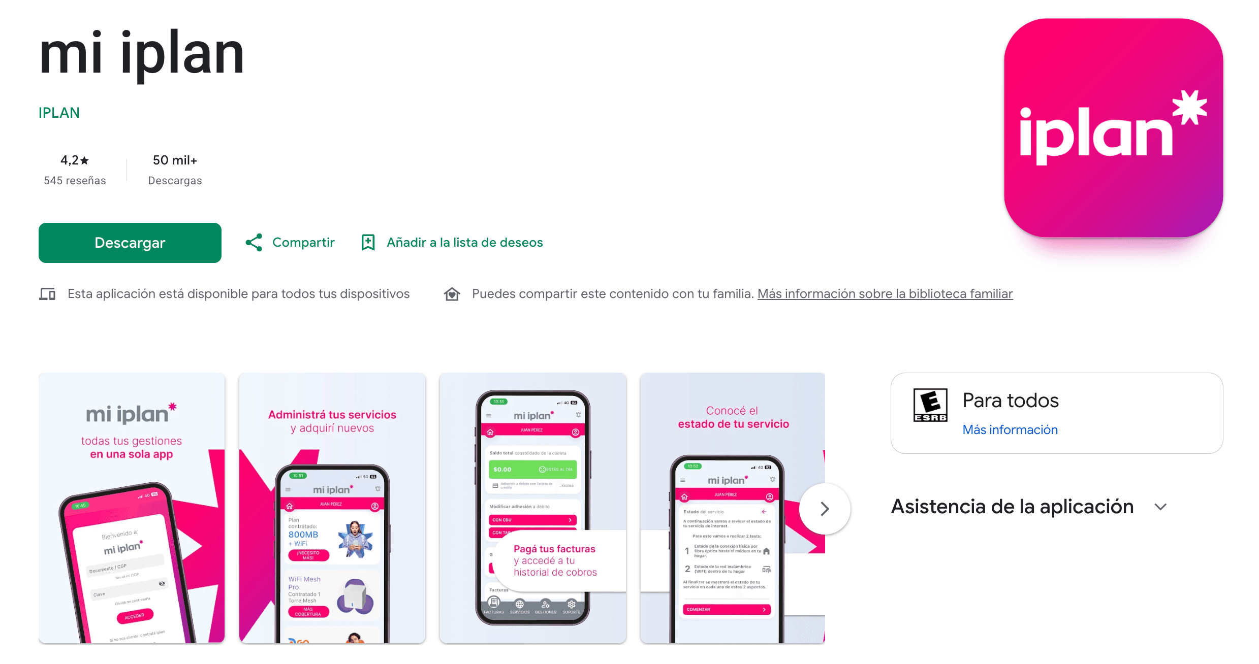 La app mi iplan