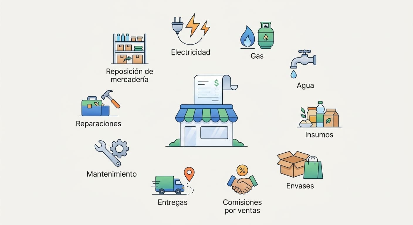 Gastos variables de un local comercial