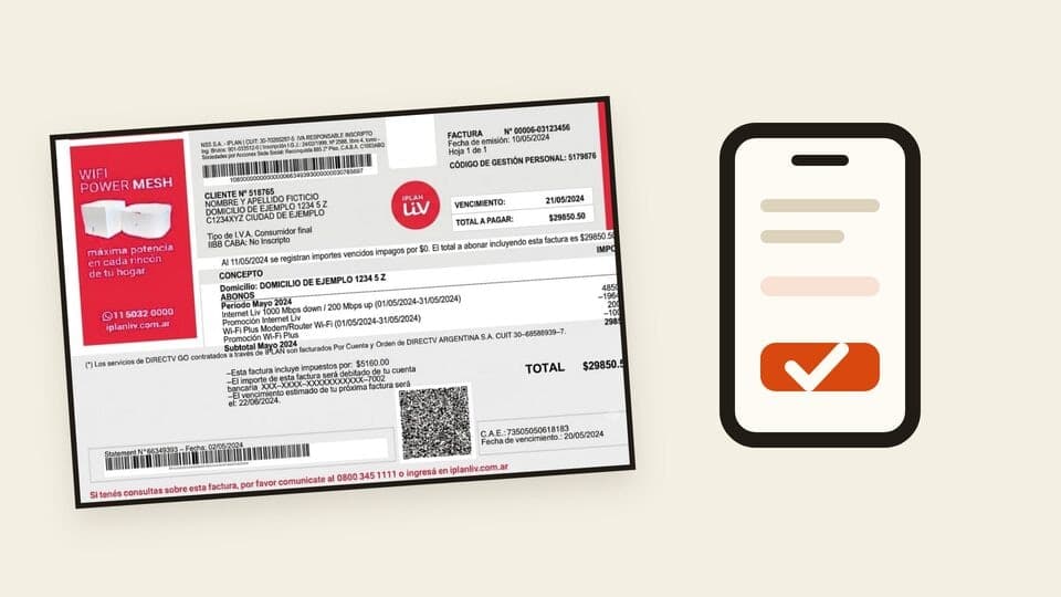 Vista previa: Cómo pagar la factura de iPlan