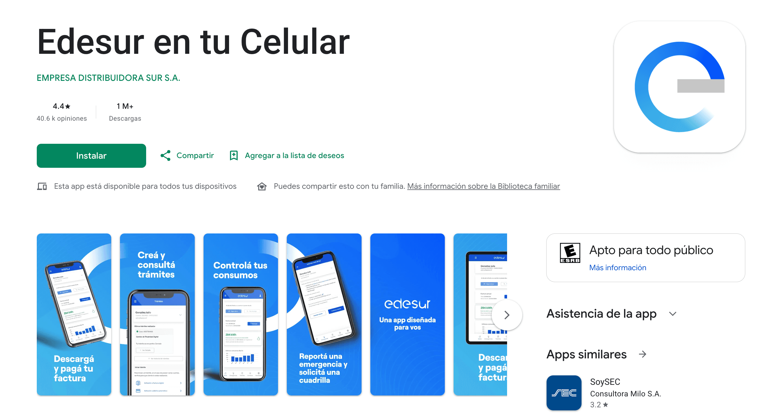 Edesur en tu Celular en Google Play