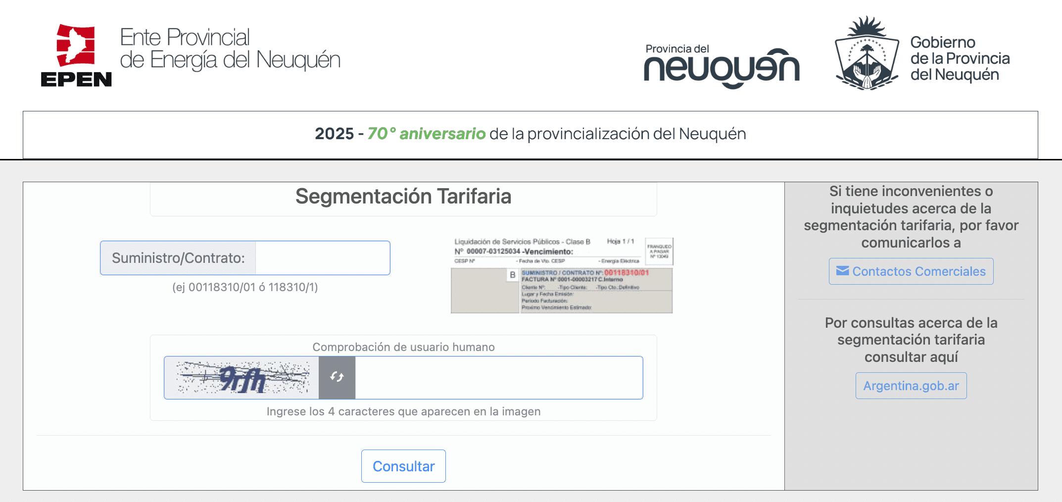 Segmentación Tarifaria de EPEN